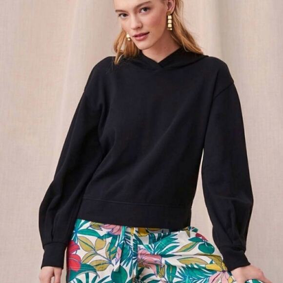 Lou & Grey Blouson Sleeve Cropped Hoodie - Picture 7 of 8